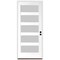 Codel Doors 36" x 96" Primed White Contemporary Flush-Glazed Exterior Fiberglass Door 3080LHISPSF20F5LS491610BB - alternate 1